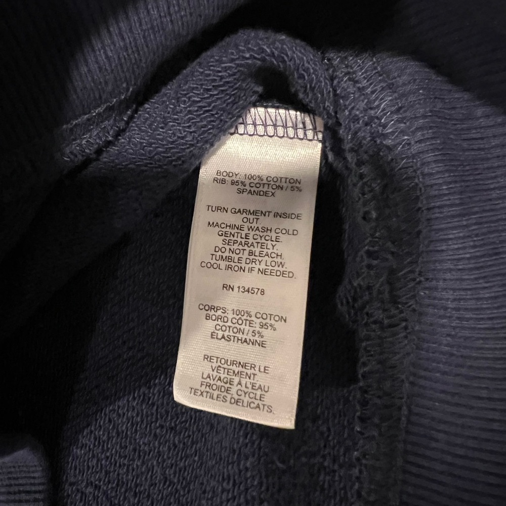 Vineyard Vines polo popover sweatshirt size medium navy - Picture 3 of 5